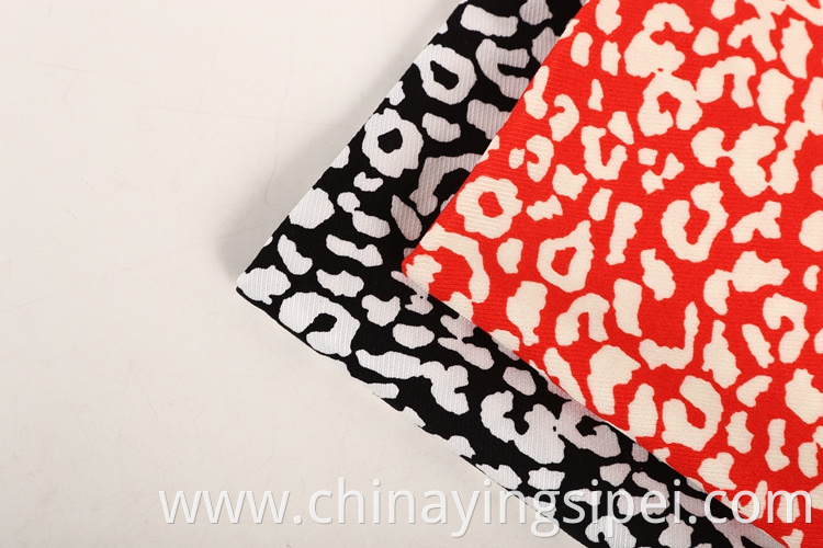 Stocklot twill customised rayon challis printed fabric for women's dresses